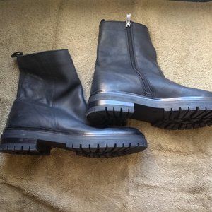 Womens Nine West Leather Combat boots